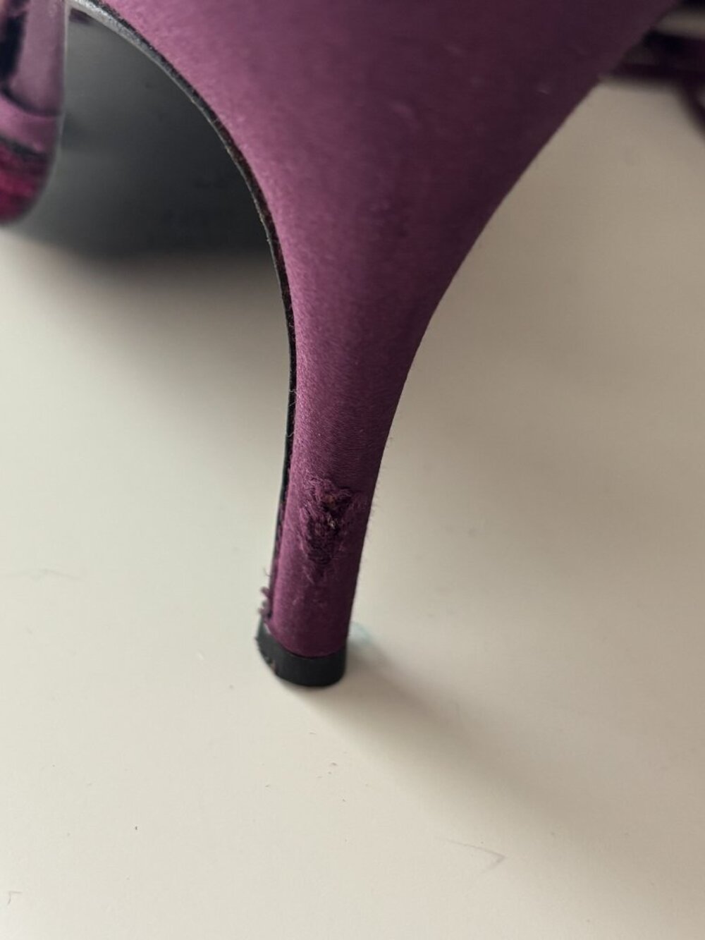 Philosophy di Alberta Ferretti Purple Velvet Lace Up Pointed Heels EU 37 US 6.5 - Picture 5 of 9